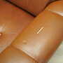 Vintage Armchair Leather Brown 1960s 5