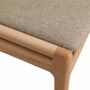 2x Esszimmerstuhl Textil Holz Beige 6
