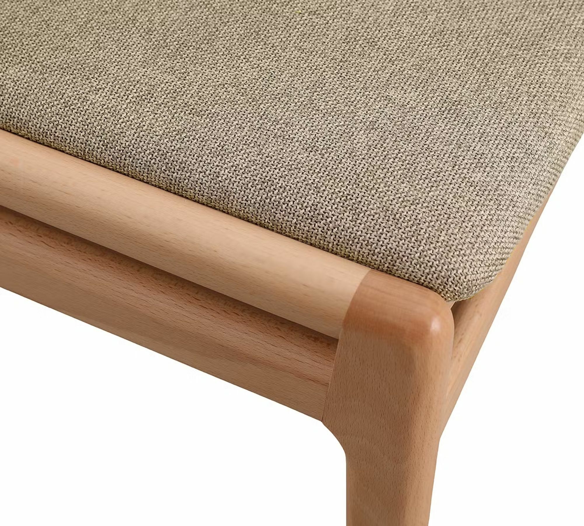2x Esszimmerstuhl Textil Holz Beige 6