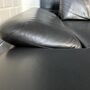 Sofa Récamiere Links Leder Schwarz 9