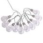 LED-Solarlichterkette Glühbirne Transparent 4