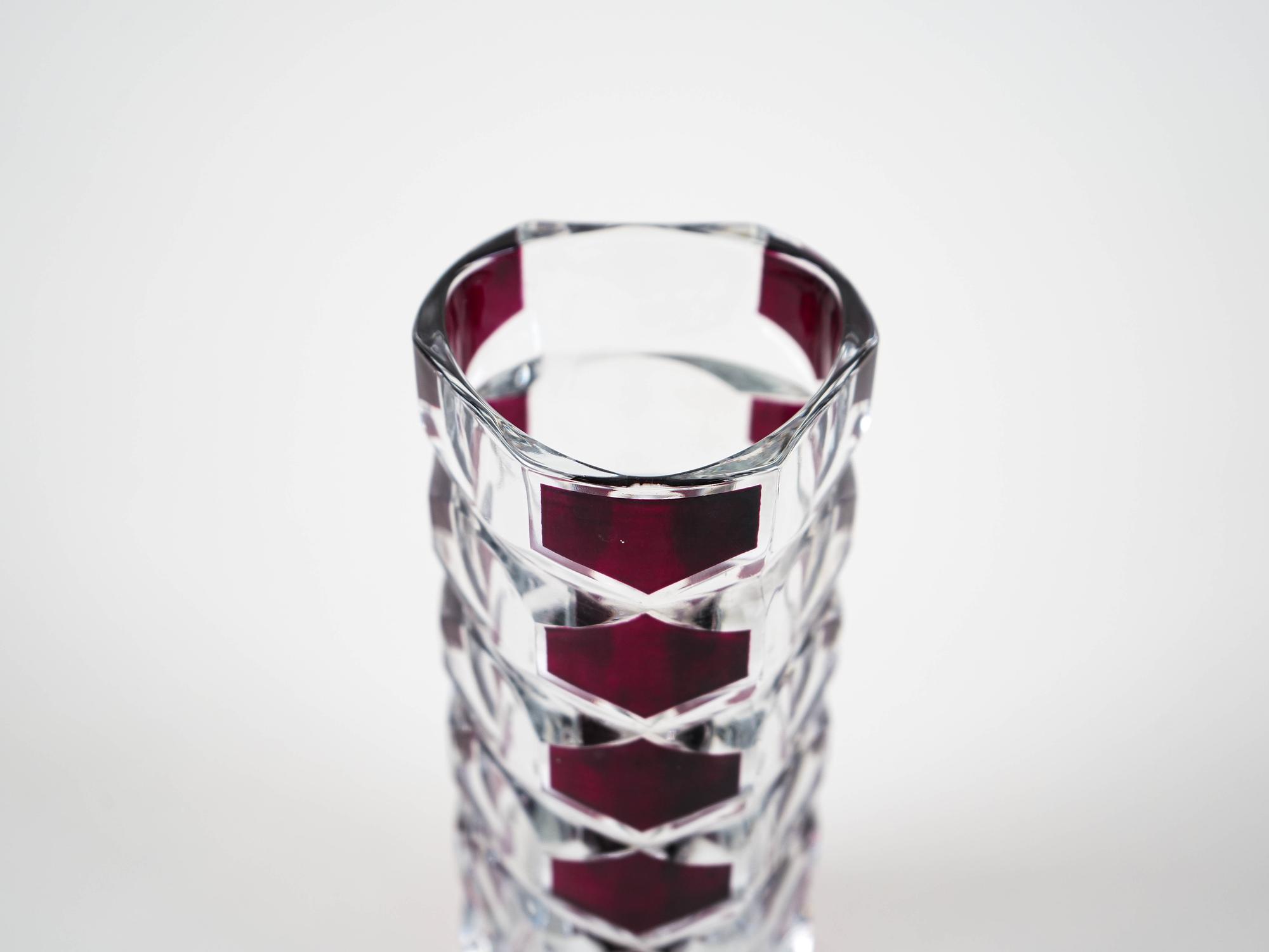 Glass Vase Windsor 1970s 5