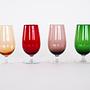Glass Set Multicolored 1970s 3
