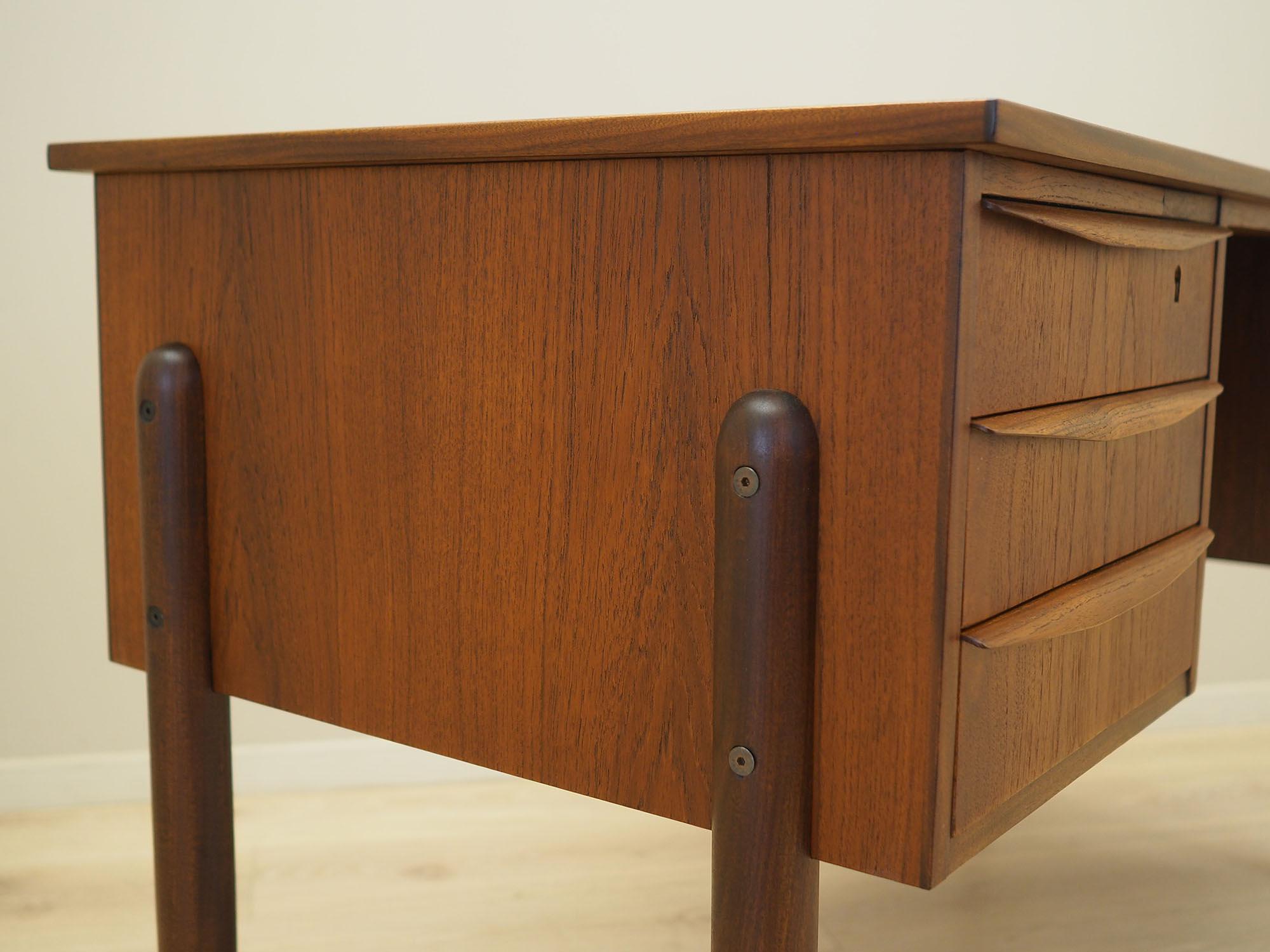 Schreibtisch Teakholz 1960er Jahre 7