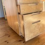 Vintage Alvar Aalto L-leg Schreibtisch & Rollcontainer Natur 5