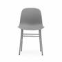 Form Stuhl Metall Kunststoff Grau 0