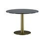 Estelle Dining Table Grey Marble Brass Ø106cm 6
