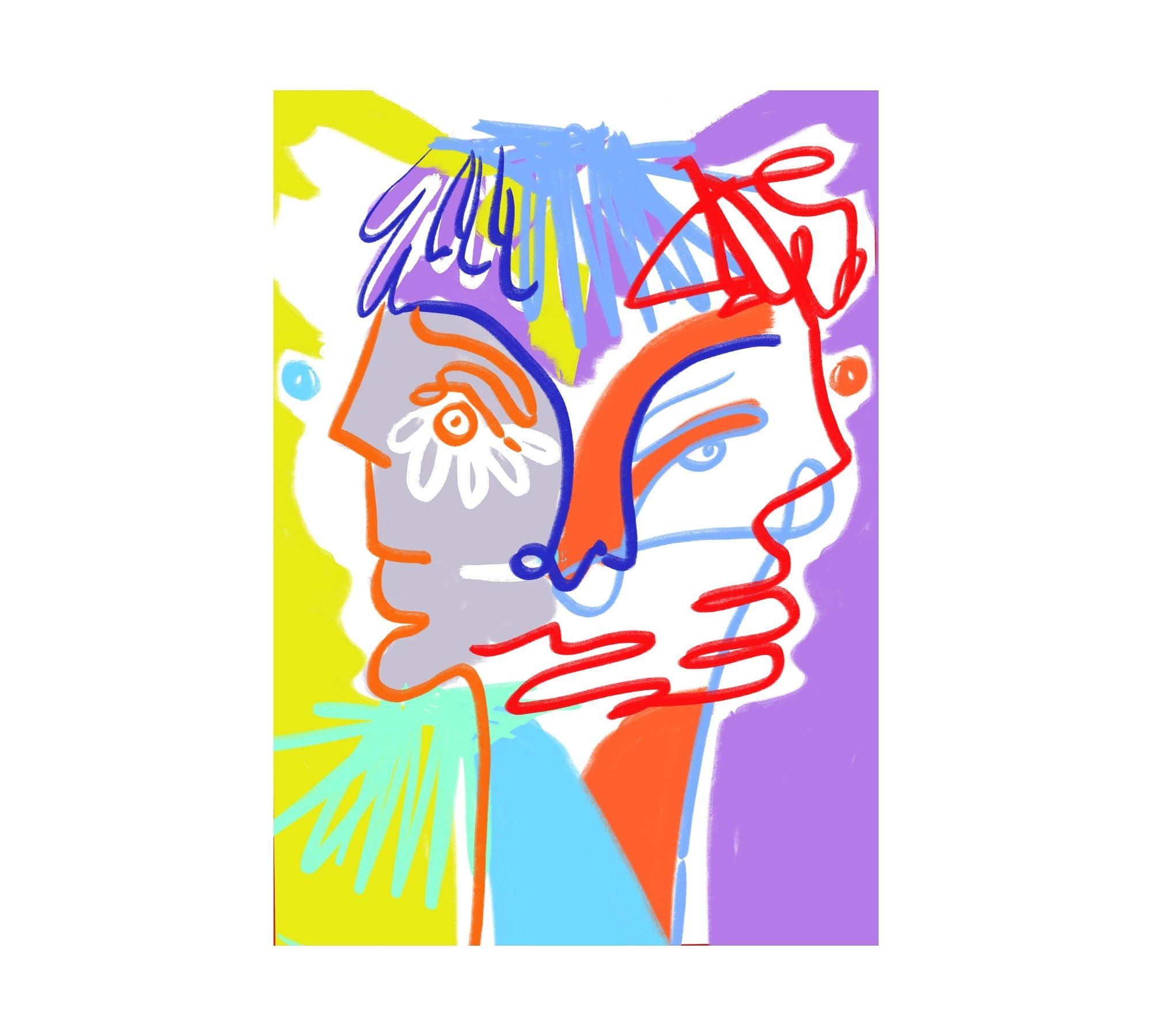 Mascaras Kunstdruck 2