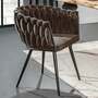 Armchair Velvet Iron Brown 3