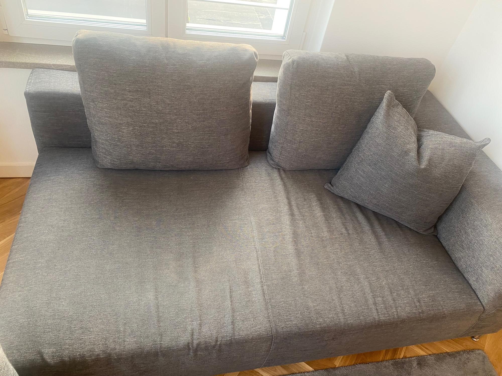 Granada Ecksofa Baumwolle Grau 4