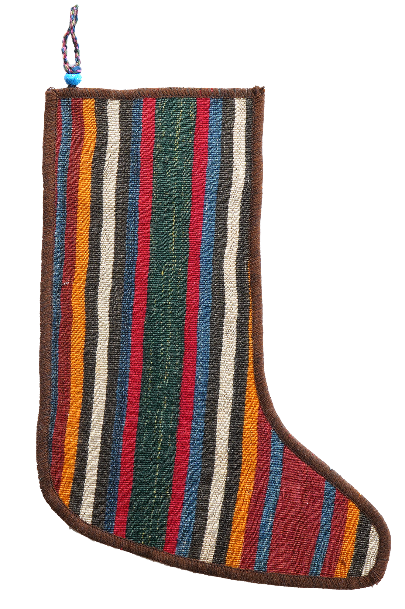 Christmas stocking wool multicolor 41x56cm 0