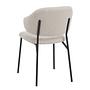 Upholstered chair Meramo set of 4 Beige 4