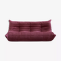 Togo Sofa 3-seater Textile Fuchsia 0