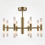 Ceiling light Fylux 20-light glass iron black 4