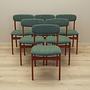 6x Esszimmerstühle Teakholz 1960er Jahre 3