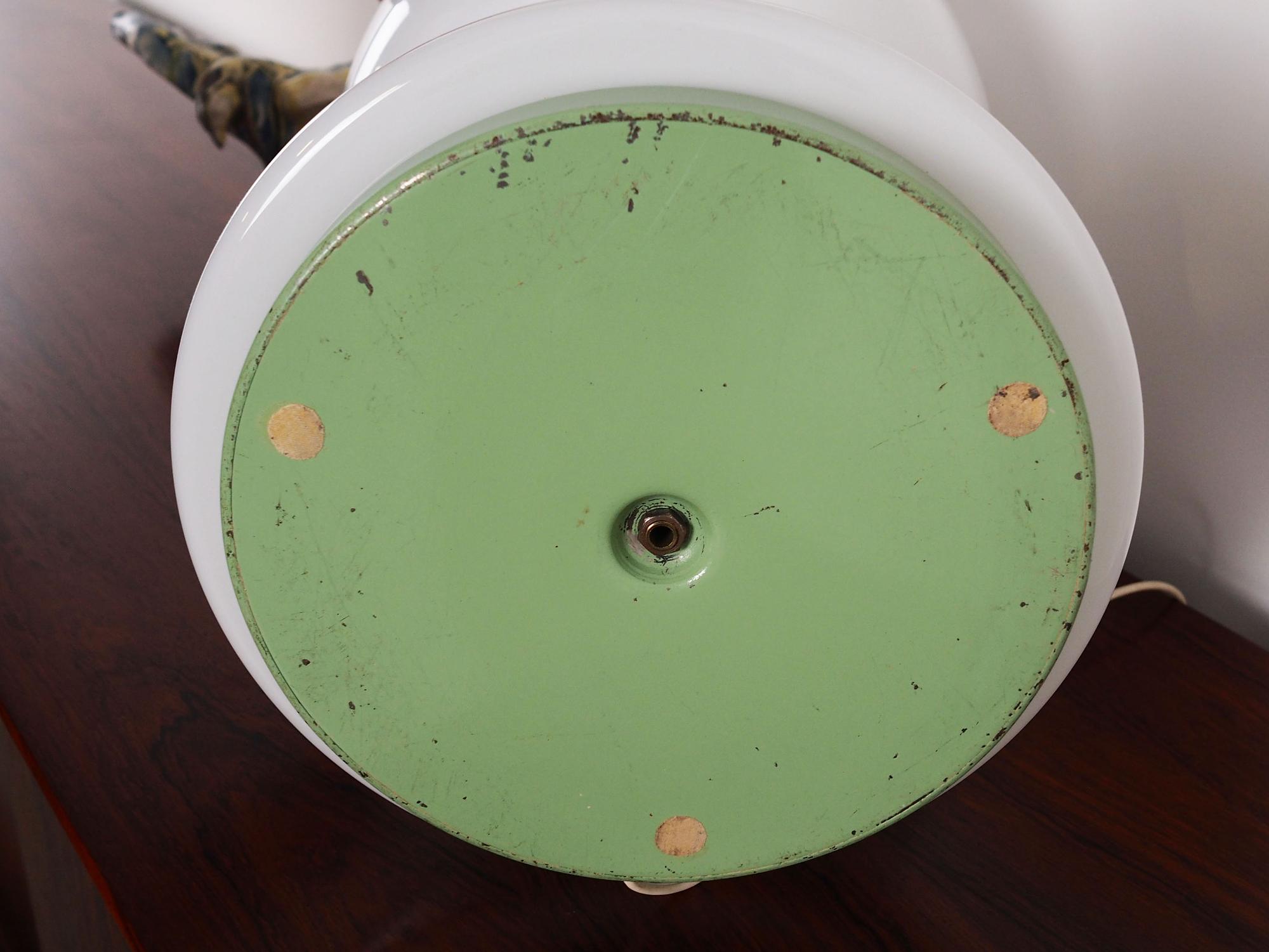 Table lamp metal glass 1970s 6