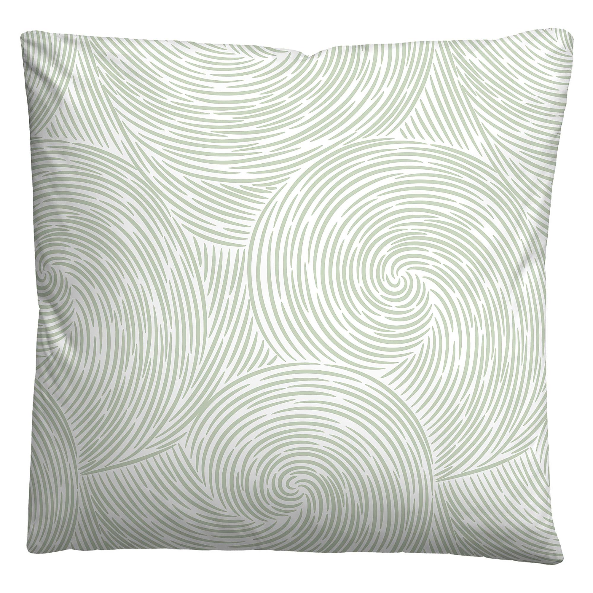 Strudel Bettwäsche Lyocell Salbei 135x200cm Kissen 80x80cm 4