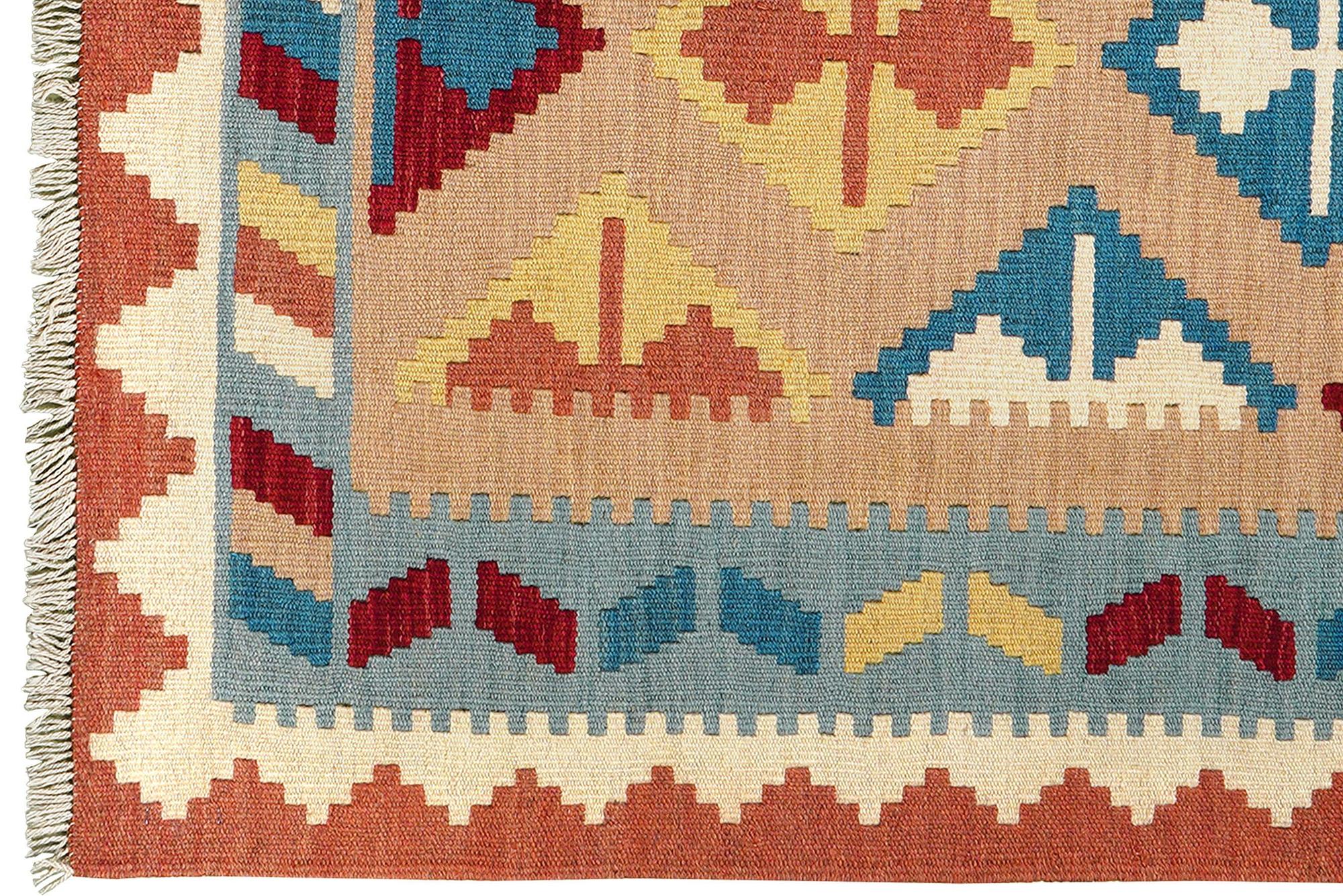 Kilim Gashgai Teppich Mehrfarbig 1