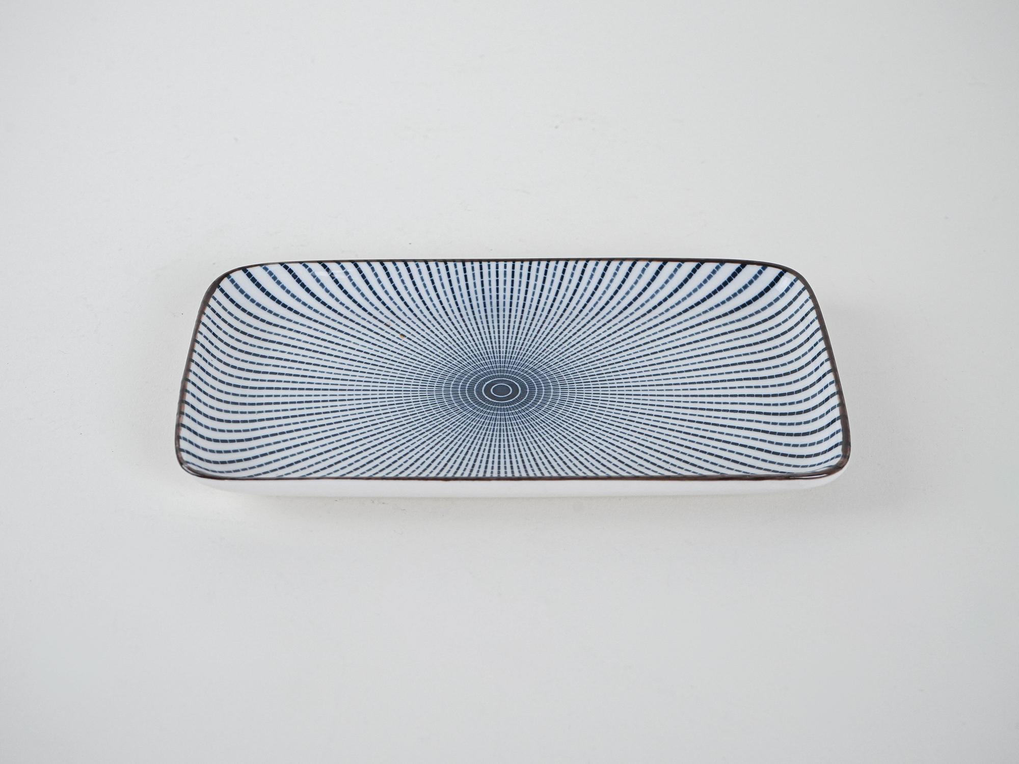 Porcelain plate Light blue 1970s 3