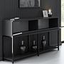 Lord Console Wood Veneer Anthracite Black 2