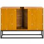 Waschbeckenunterschrank Stahl Holz Eiche 7