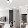 Ceiling Light Cairo 4-Light Steel Opal Glass Black 3