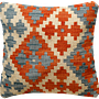 Kilim Kissenbezug Wolle Mehrfarbig 0