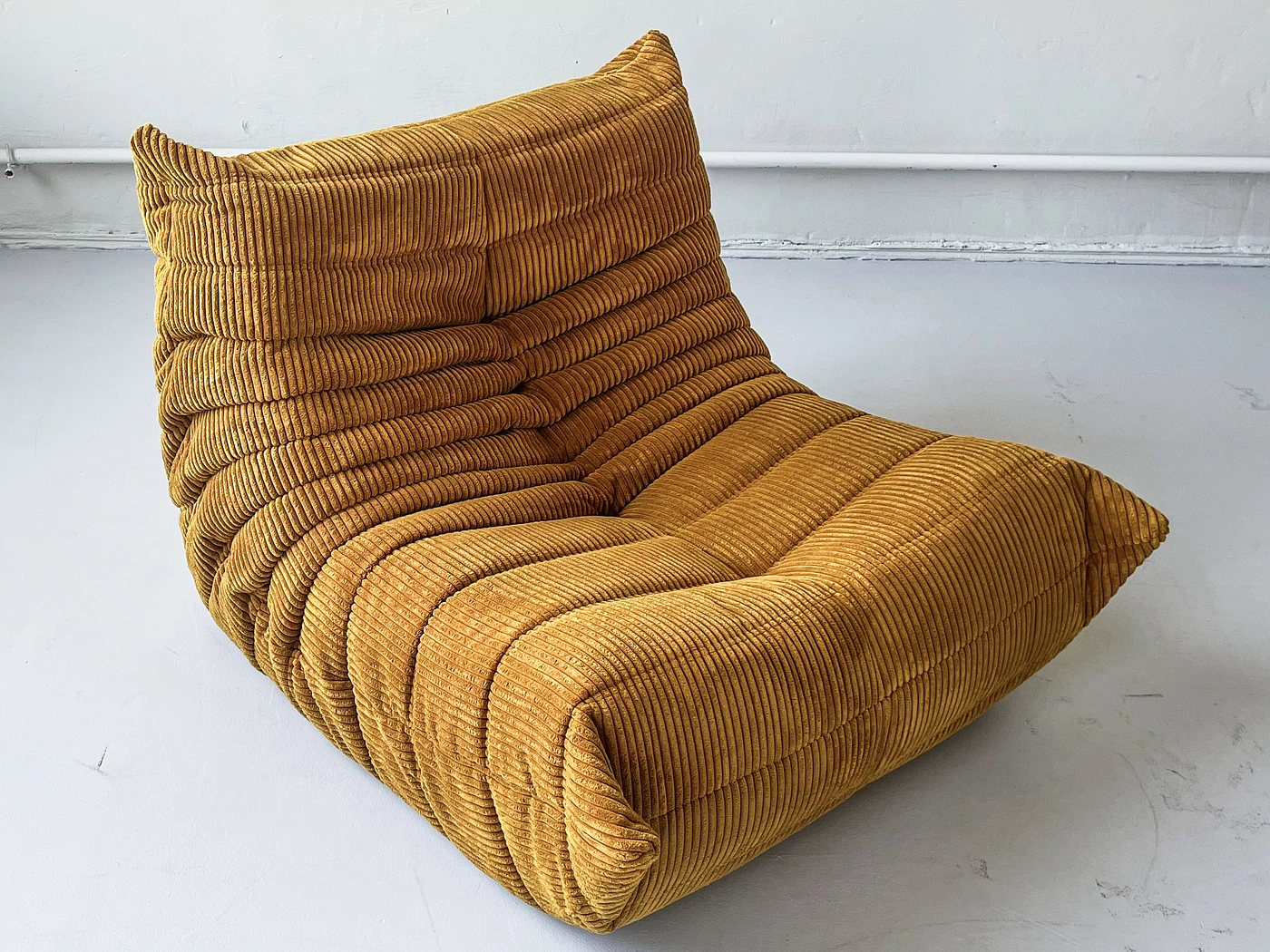 Togo Ecksofa, Sessel & 2-Sitzer Cord Sandbraun 2