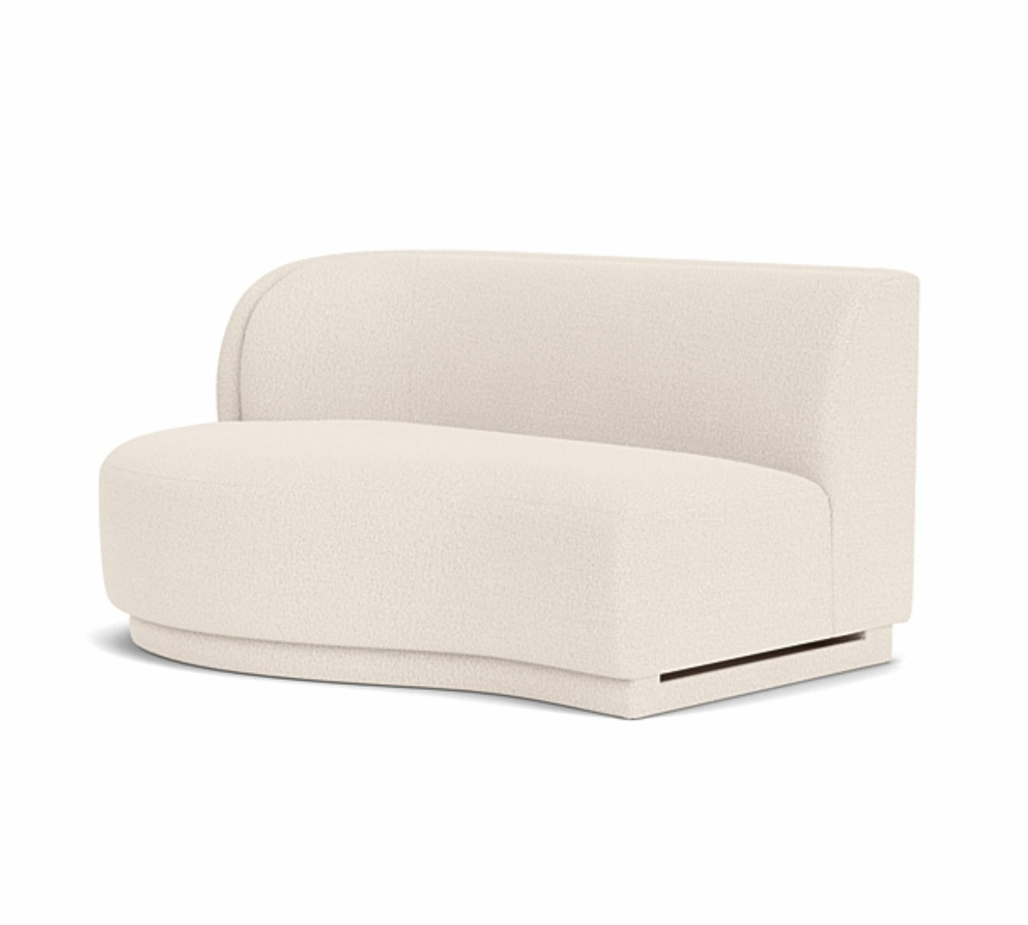 Nora 2-Sitzer Chaise Modul Links Maya Cream 0