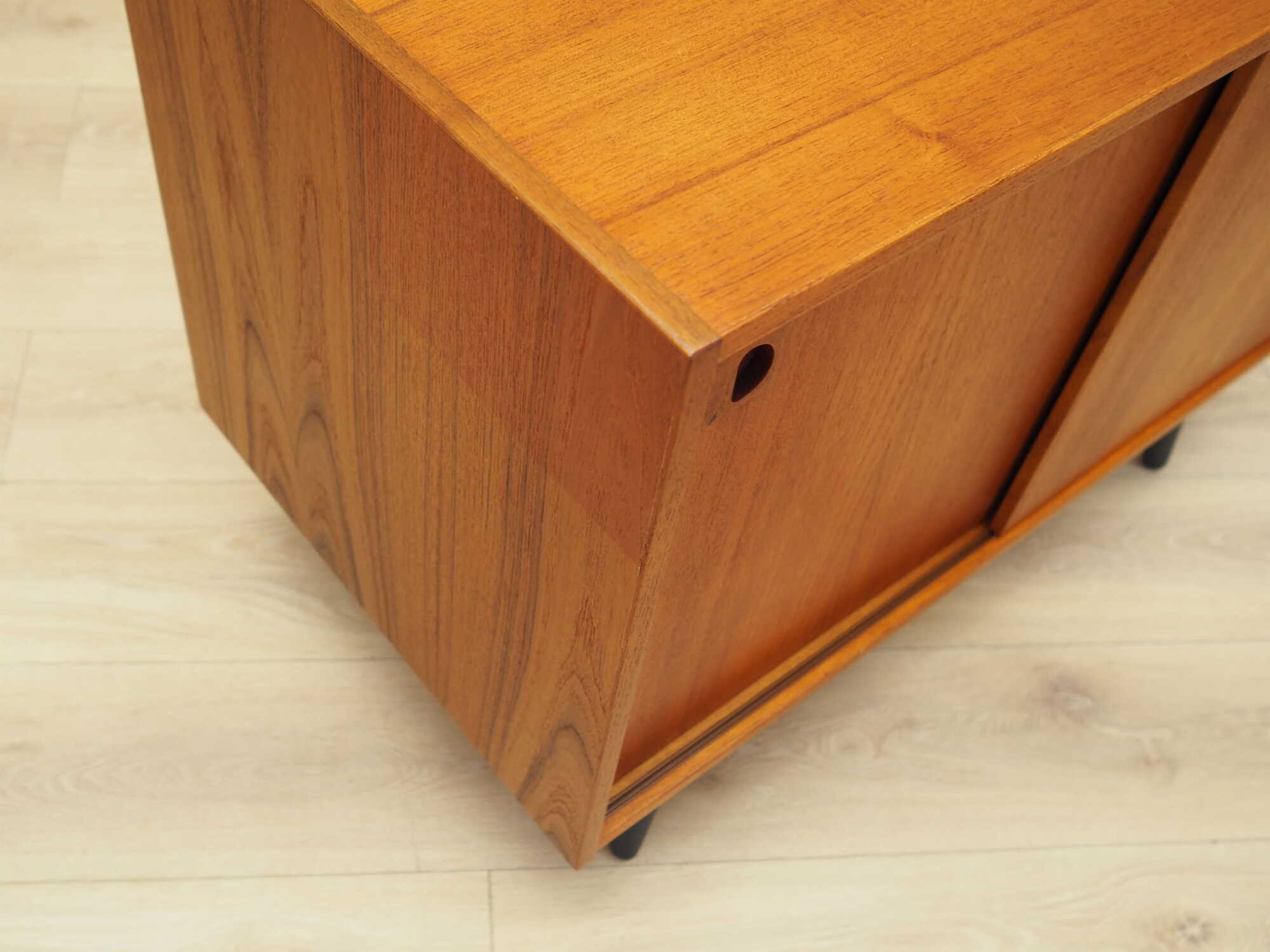 Vintage cabinet Teak wood brown 1970s 7