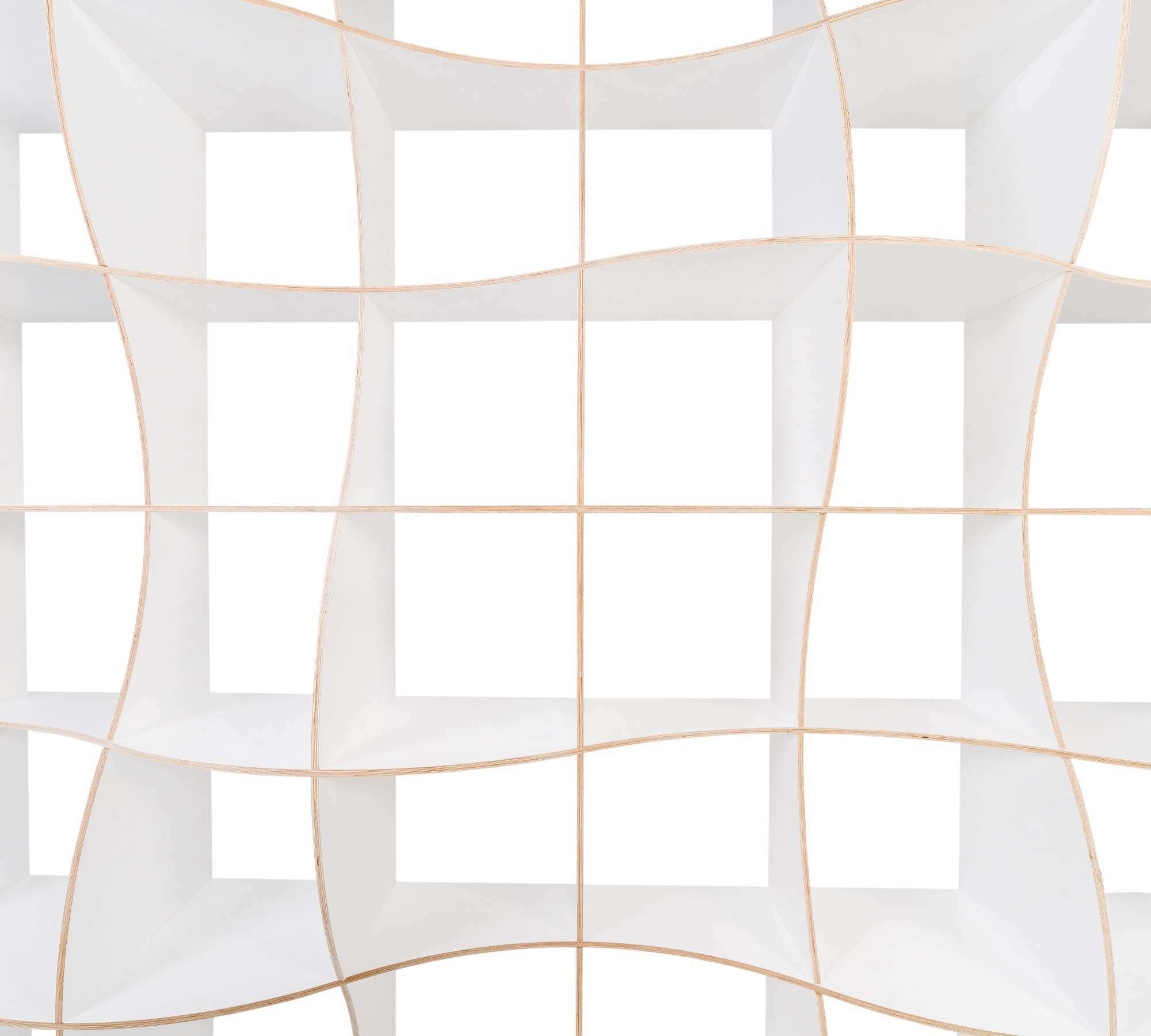 DUNE Bookshelf L Wood White 6