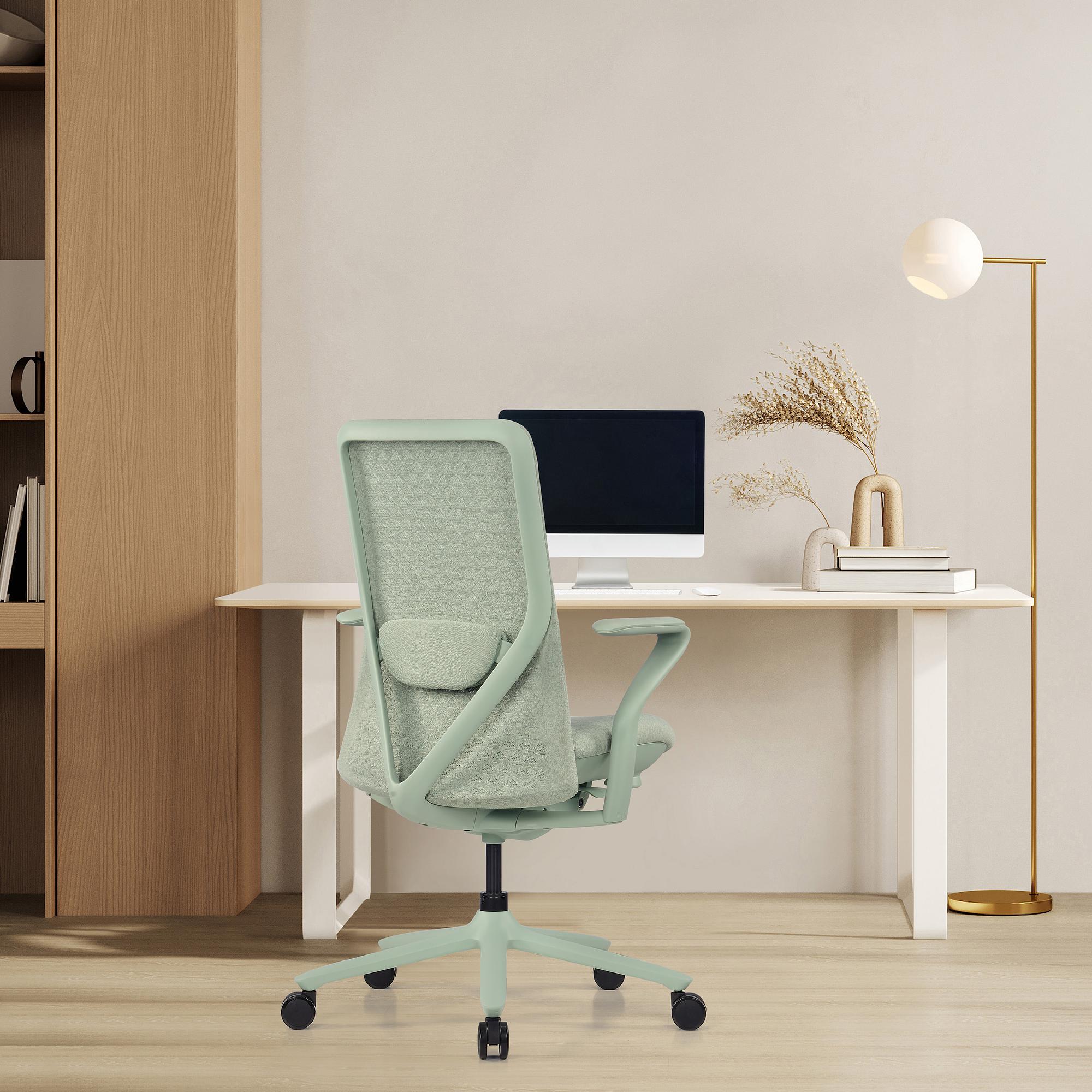 VERVIO Bürostuhl Netzstoff Salbeigrün 6