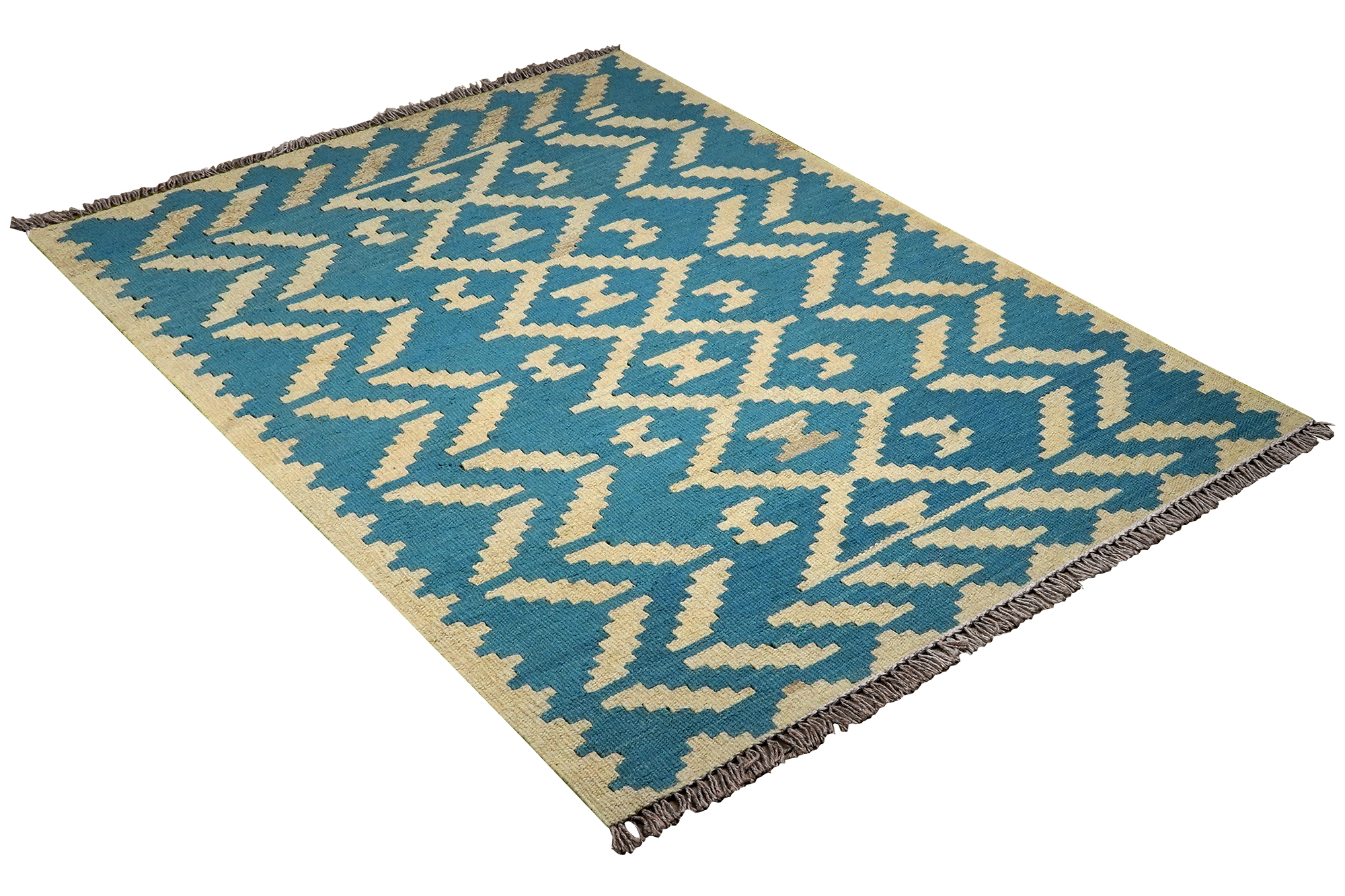 Kilim Gashgai Teppich Blau 2