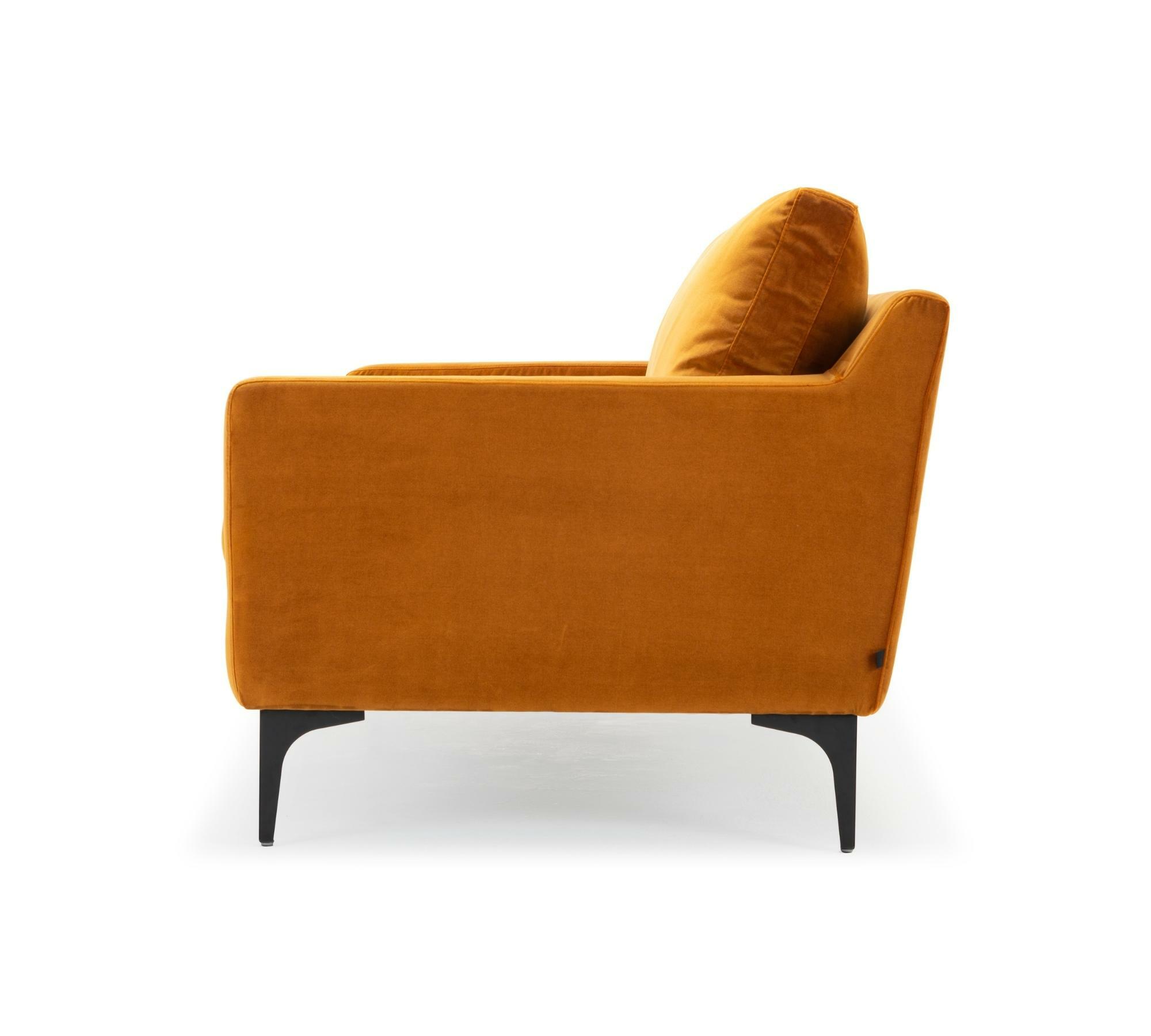 Astha Sessel Velour Matt Amber 1