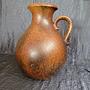 Vintage Vase Keramik Braun Schwarz 1