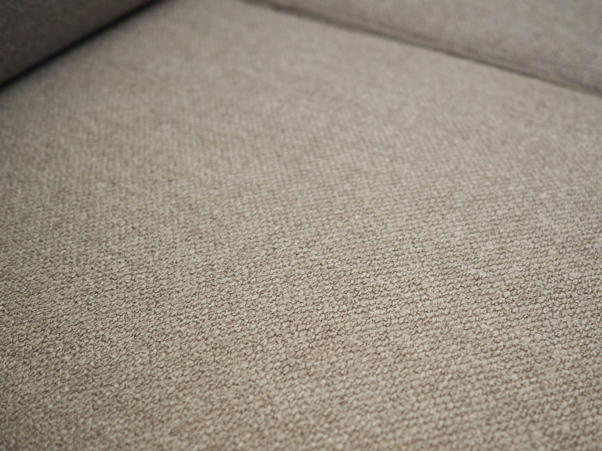 Vintage Sofa Eschenholz Textil Grau 1960er Jahre 12