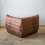 Togo Ecksofa Glattleder Folk Brown 2