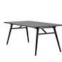 Extendable table Black Brushed 190x95cm 4