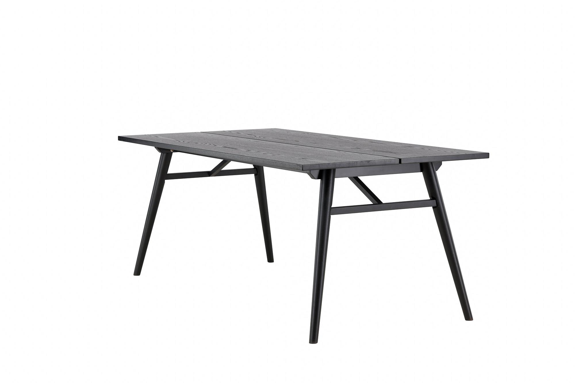 Extendable table Black Brushed 190x95cm 4
