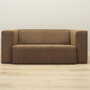 Vintage Sofa Textil Braun 1980er Jahre 1