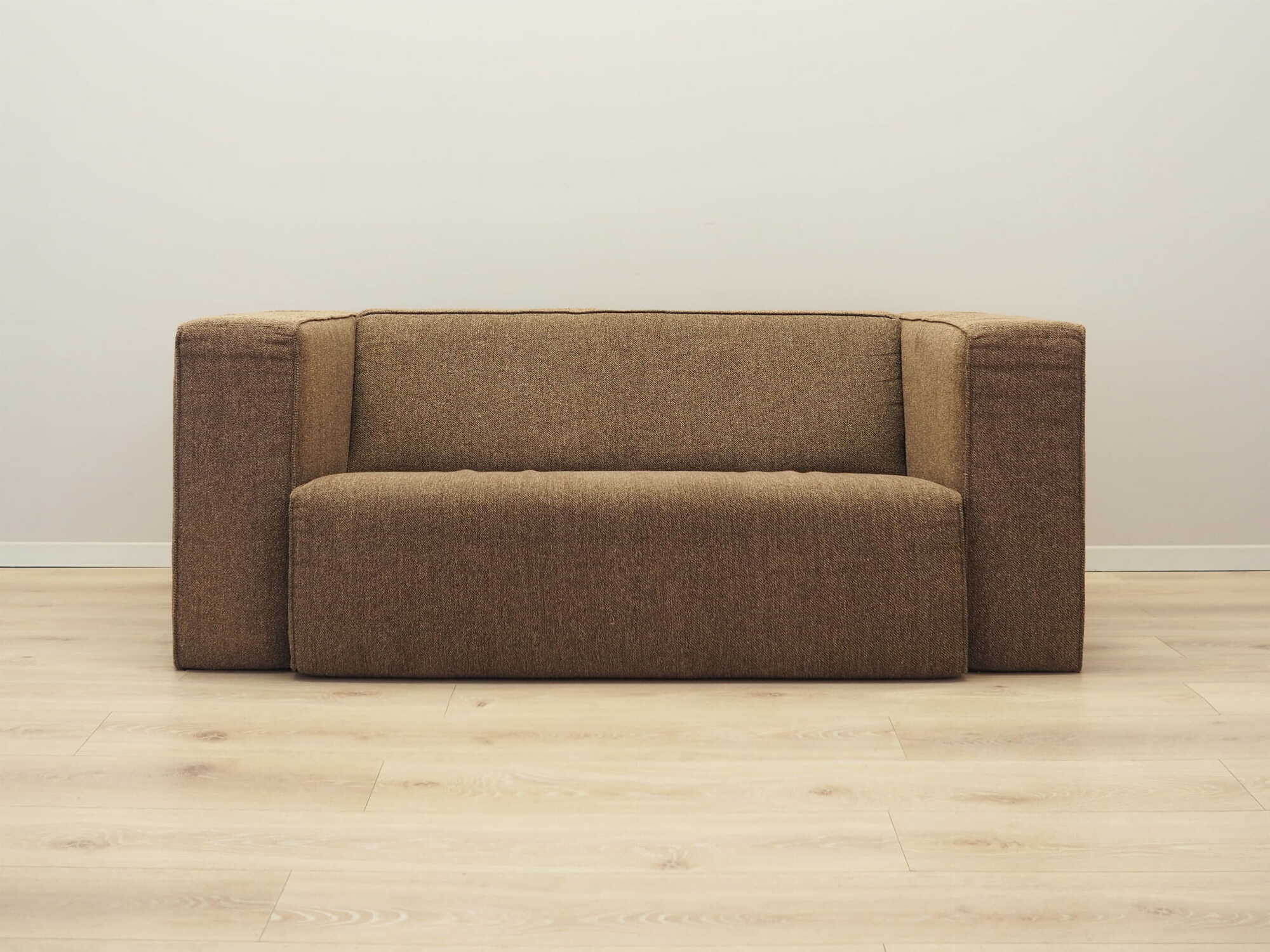 Vintage Sofa Textil Braun 1980er Jahre 1