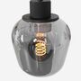 Pendant light 3-bulb glass aluminum black 6