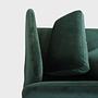 Ellis Récamiere abnehmbare Armlehne Velour Lux Dark Green 8