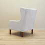 Vintage armchair textile wood grey 1960s 4