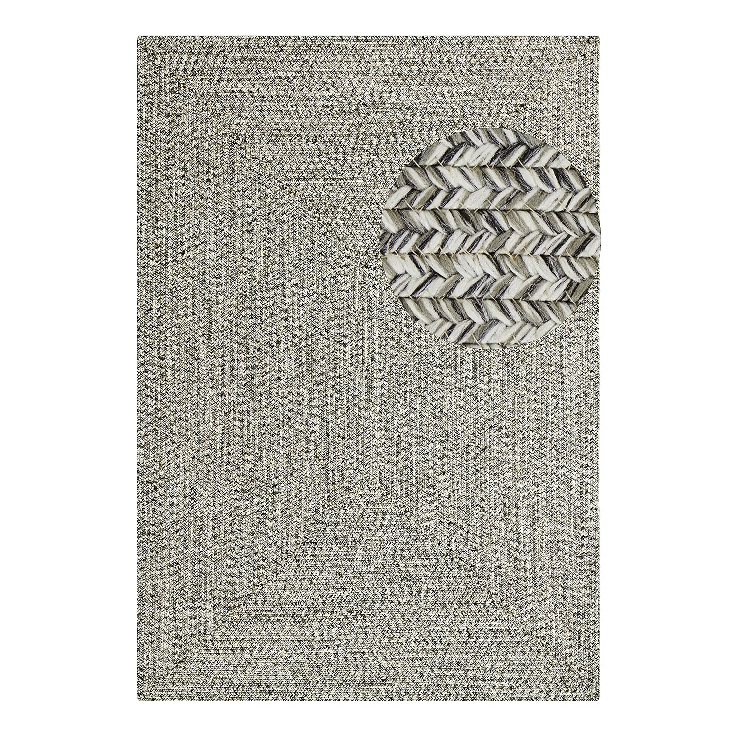 Trenzado Typ C In- & Outdoorteppich Grau 1