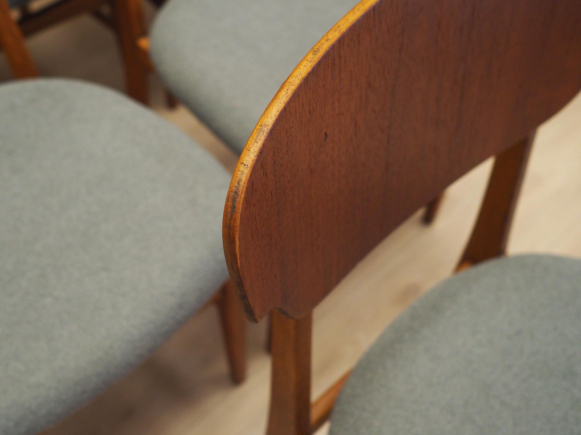 6x Dining chair teak 1970s 5