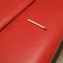 Vintage Bank Teakwood Synthetic Leather Red 1990s 5