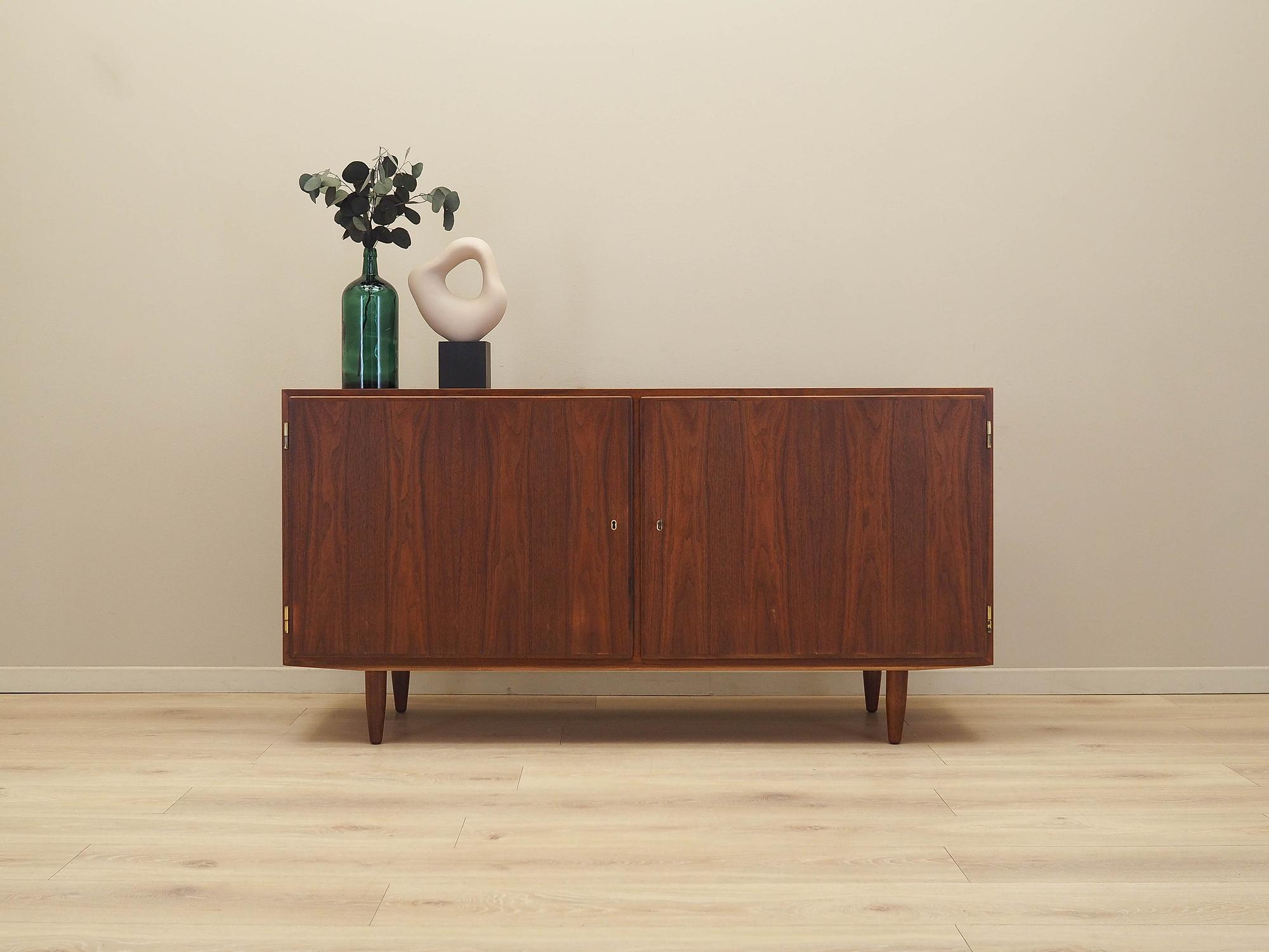 Walnuss-Schrank Braun 1970er Jahre 1