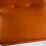 366 Sessel Metall Leder Cognac 3