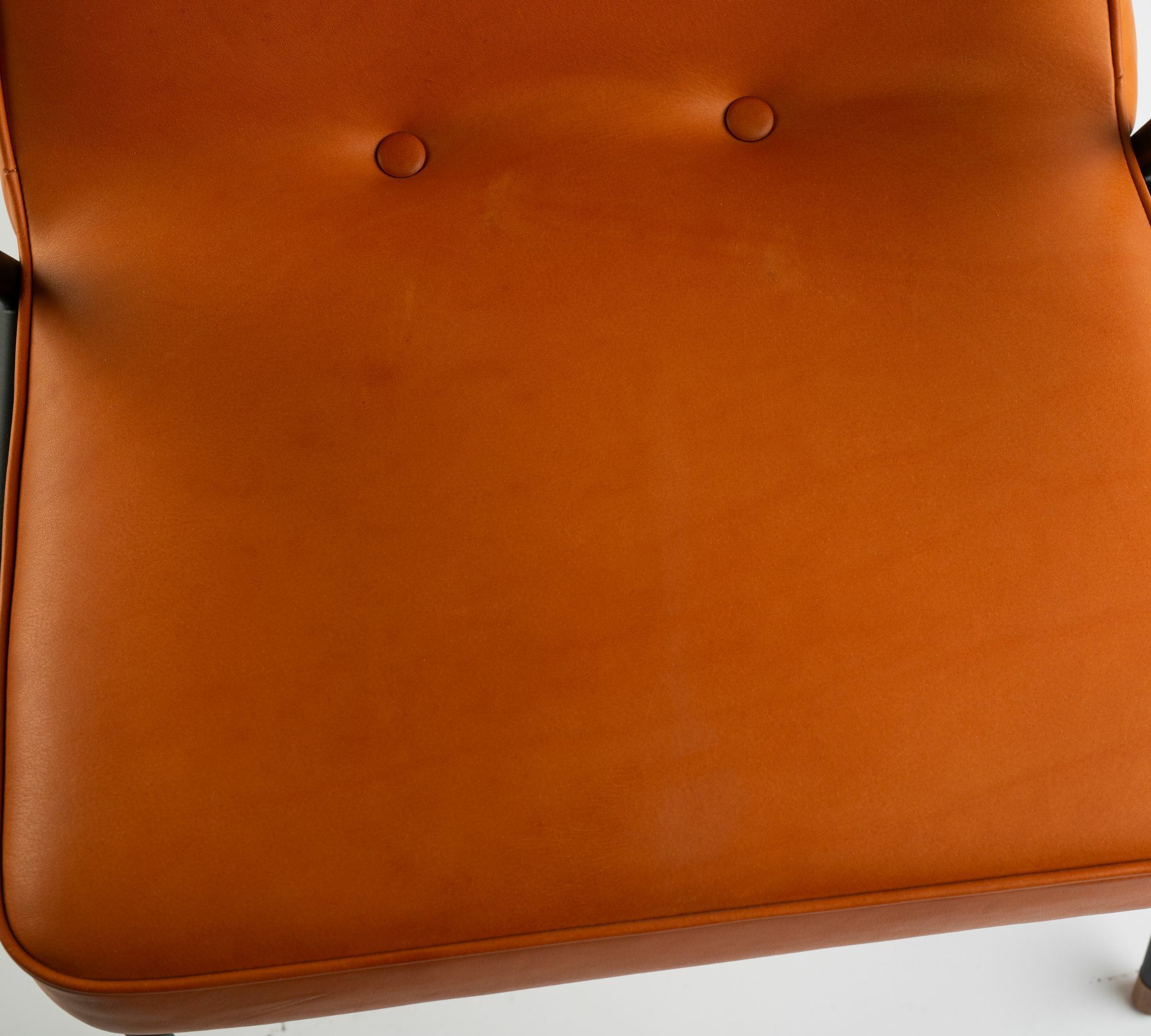 366 Sessel Metall Leder Cognac 3